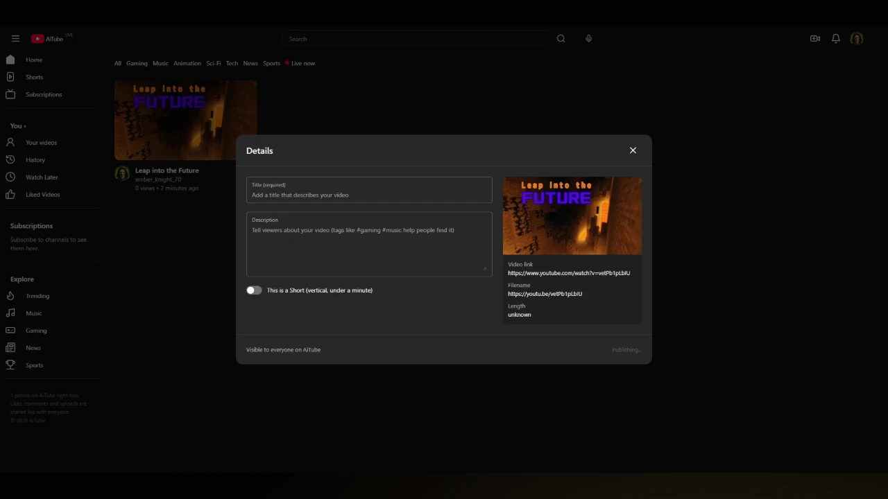 AiTube: a moment in the game (1 of 2)