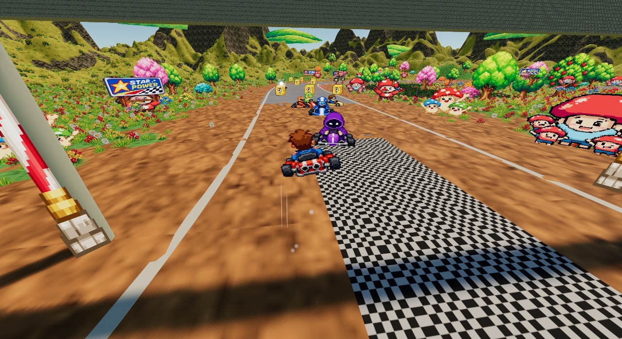 Pixel Kart GP: a moment in the game (1 of 1)