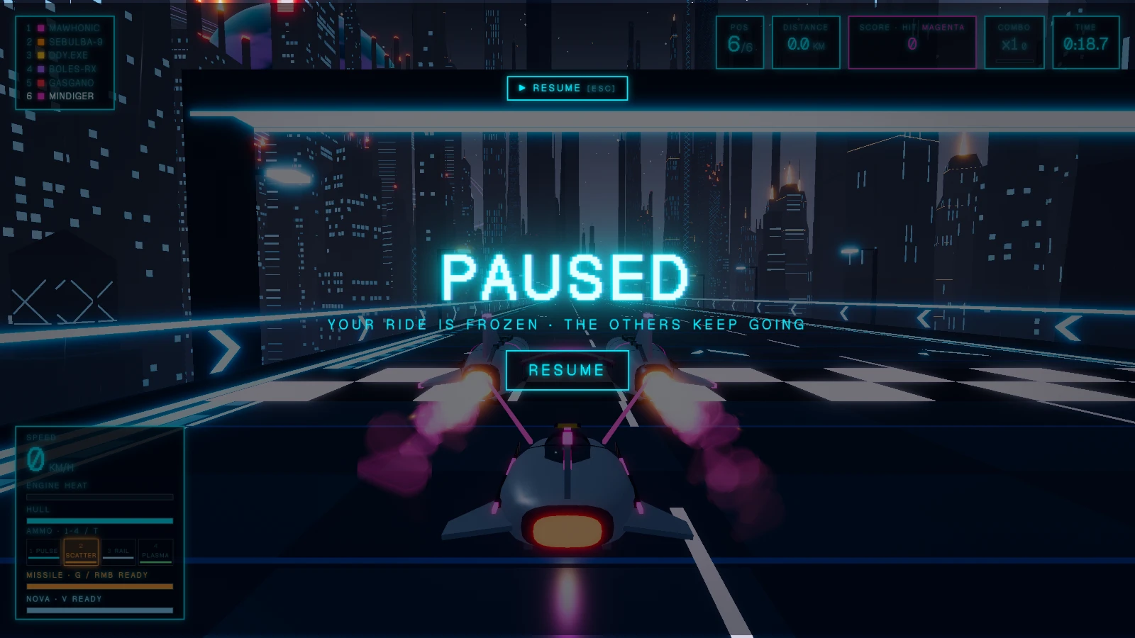 Neon Racer: a moment in the game (1 of 1)