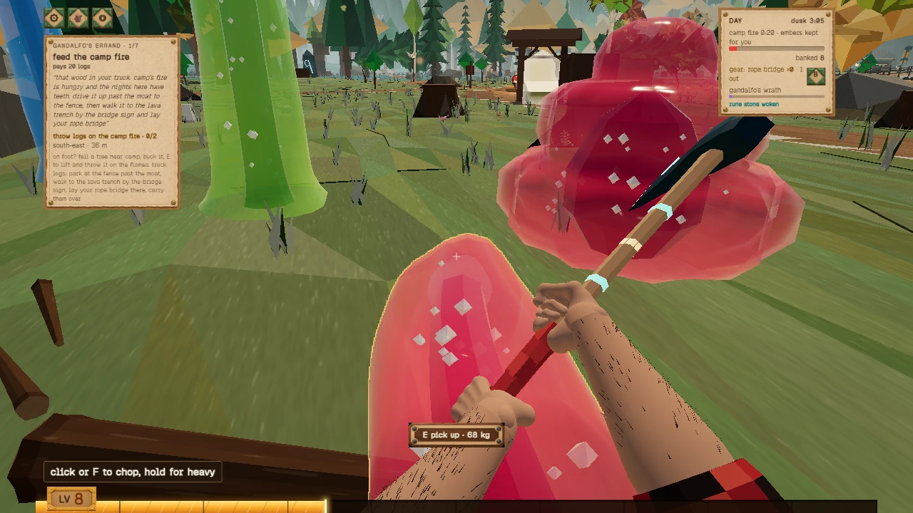 Lumberjack Legends: a moment in the game (2 of 4)