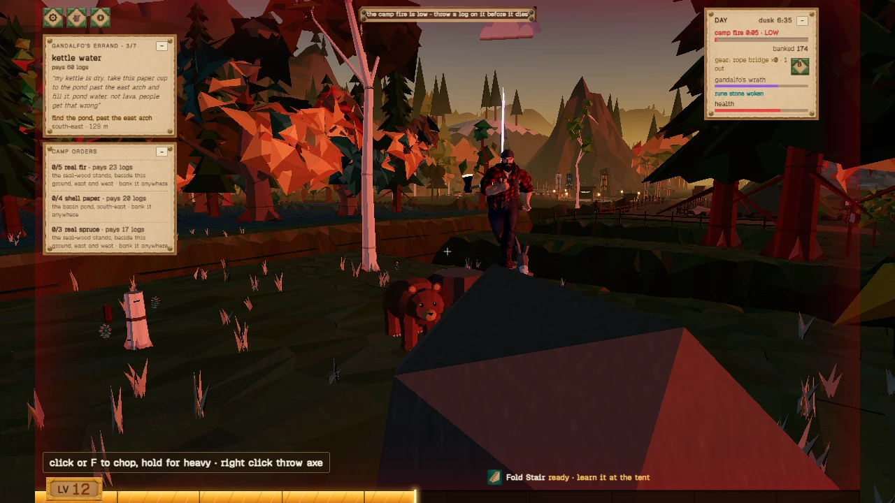 Lumberjack Legends: a moment in the game (1 of 5)