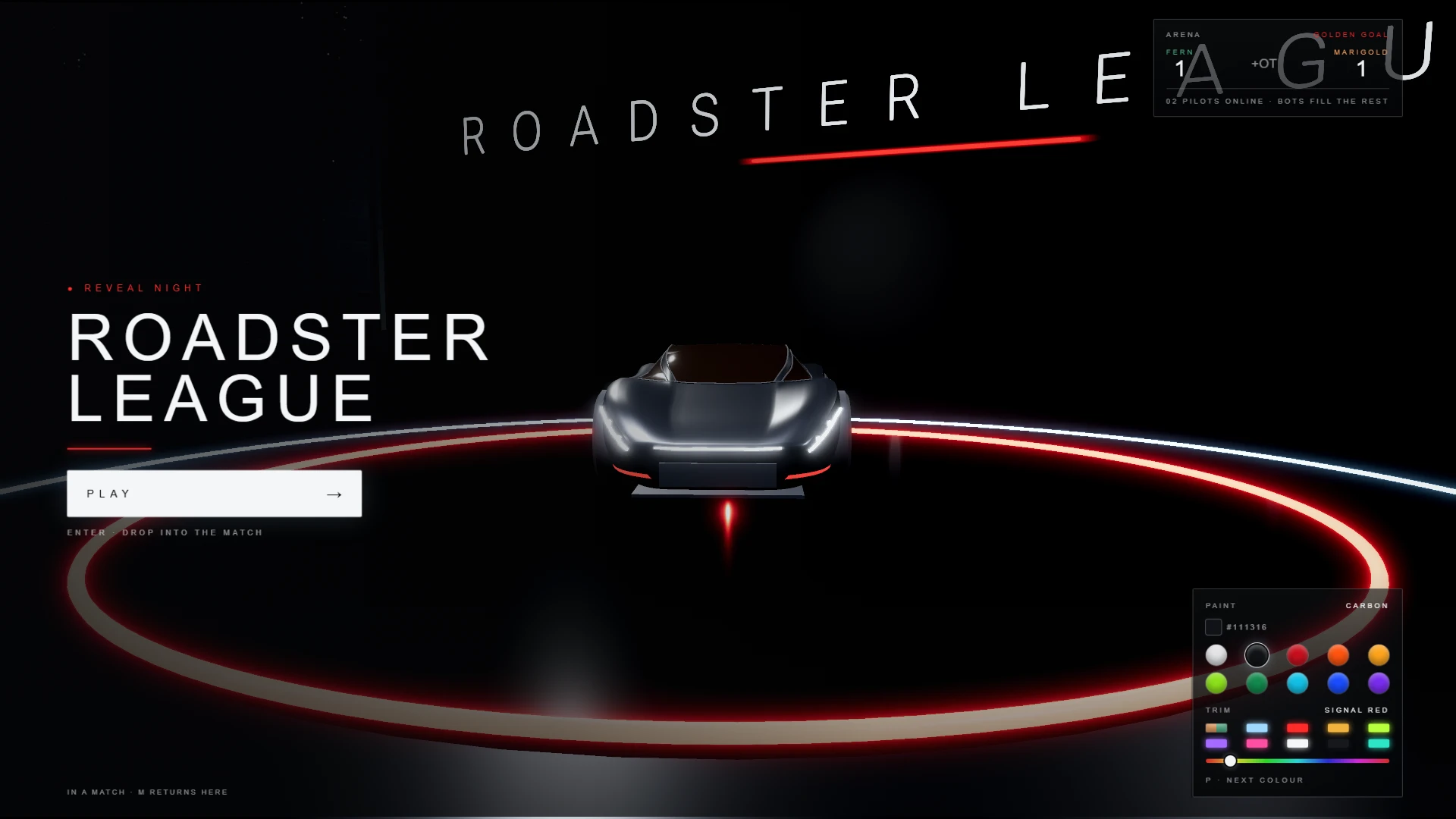 Roadster Arena: a moment in the game (1 of 1)