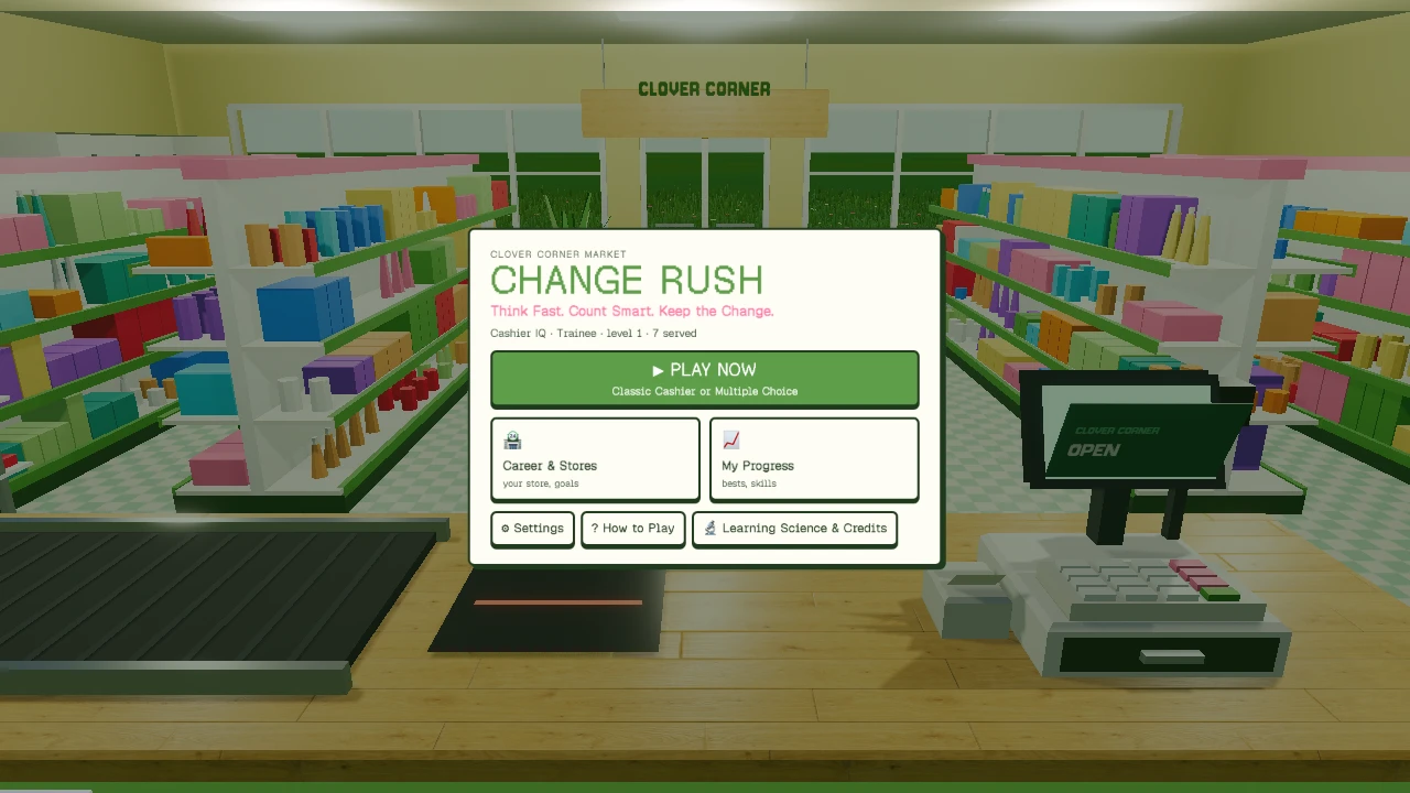 CHANGE RUSH: Cashier IQ: a moment in the game (1 of 2)