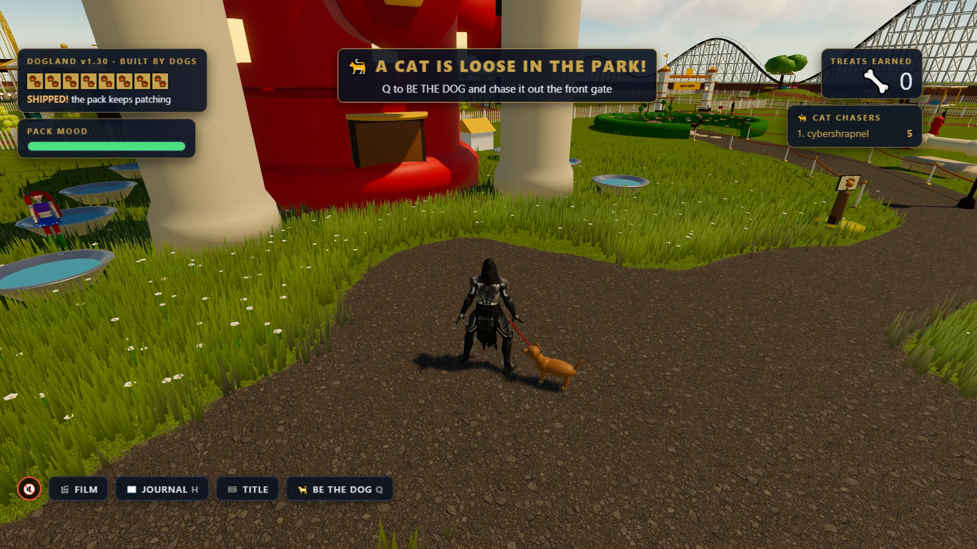 DOGLAND: Built By Dogs: a moment in the game (1 of 7)