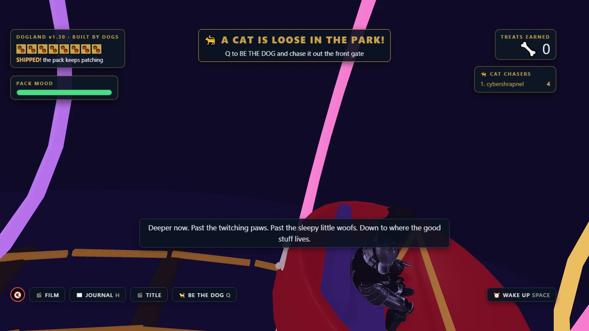 DOGLAND: Built By Dogs: a moment in the game (4 of 6)