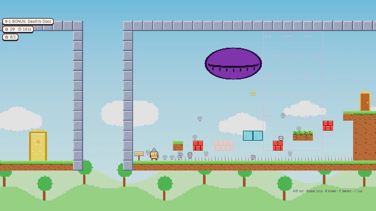 Totally Normal Platformer: a moment in the game (1 of 1)