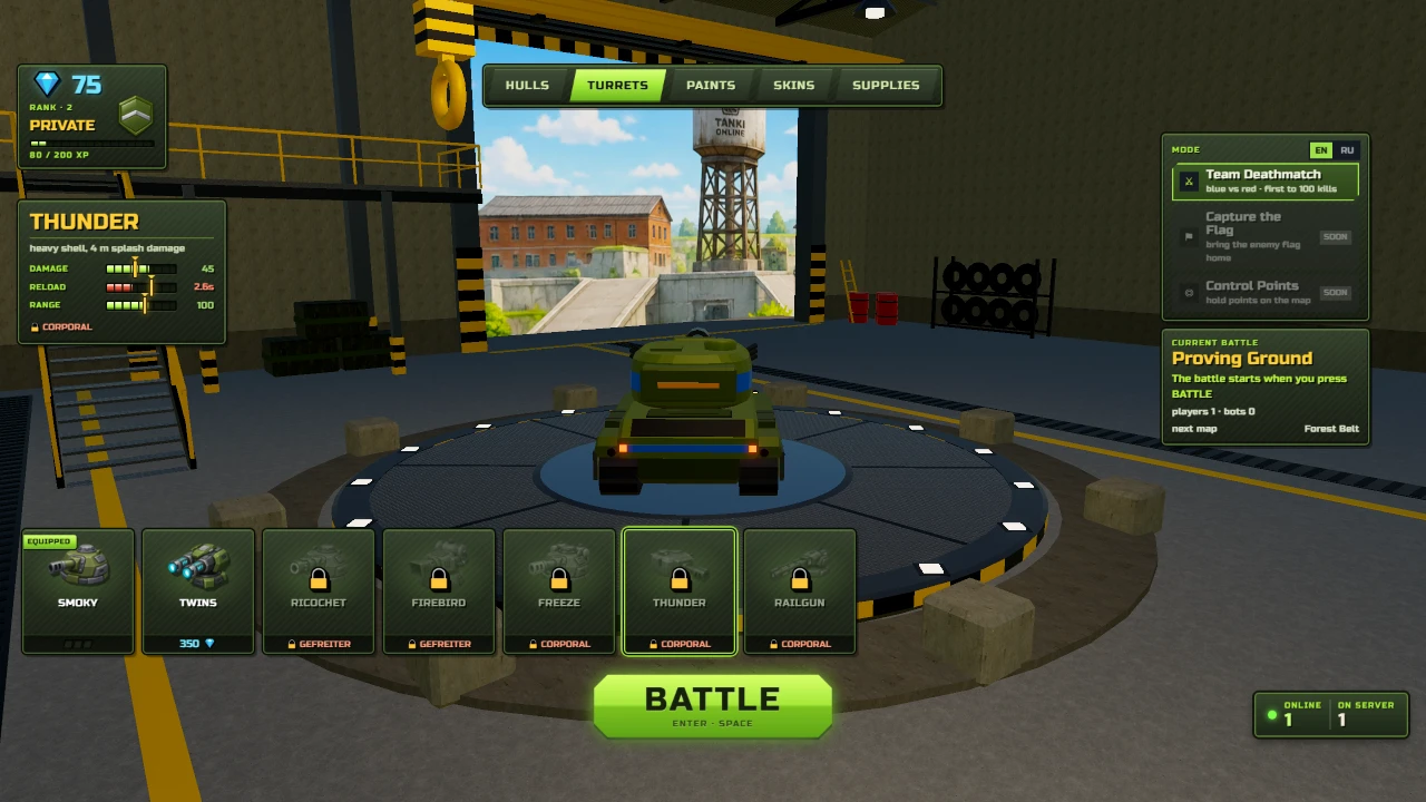 Tanks: Proving Ground: a moment in the game (1 of 1)