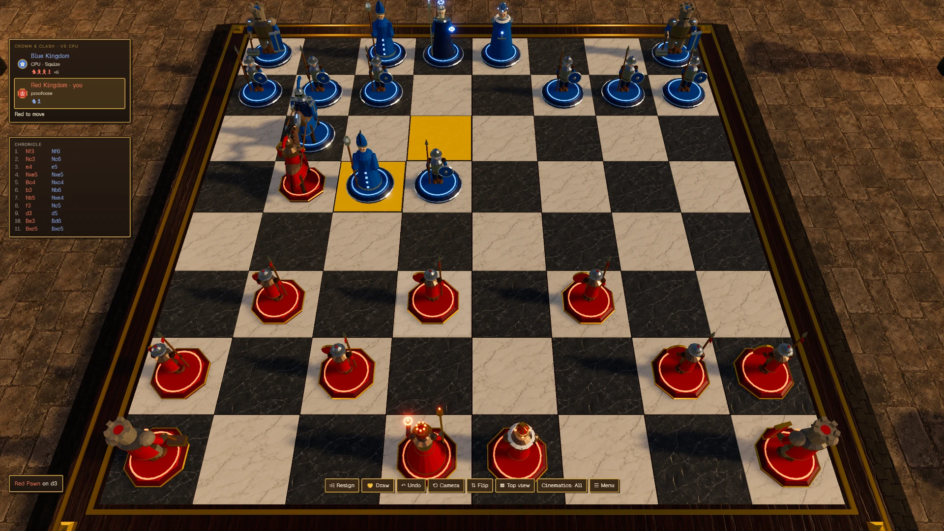 Crown & Clash: a moment in the game (1 of 2)