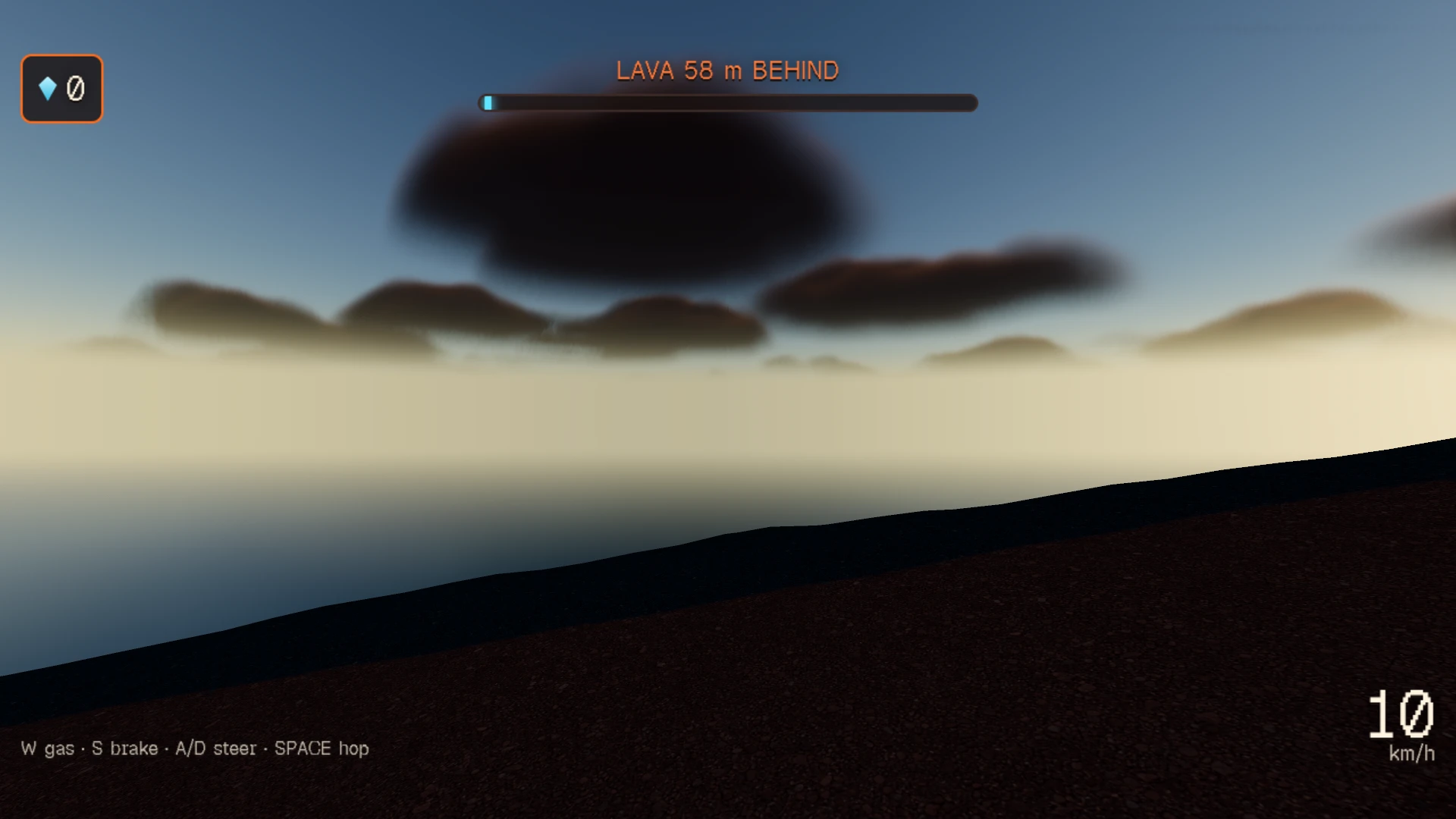 Lava Run: a moment in the game (1 of 2)