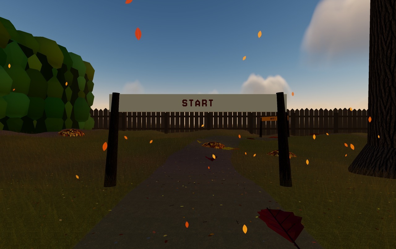 Leaf Pile Racer: a moment in the game (1 of 1)