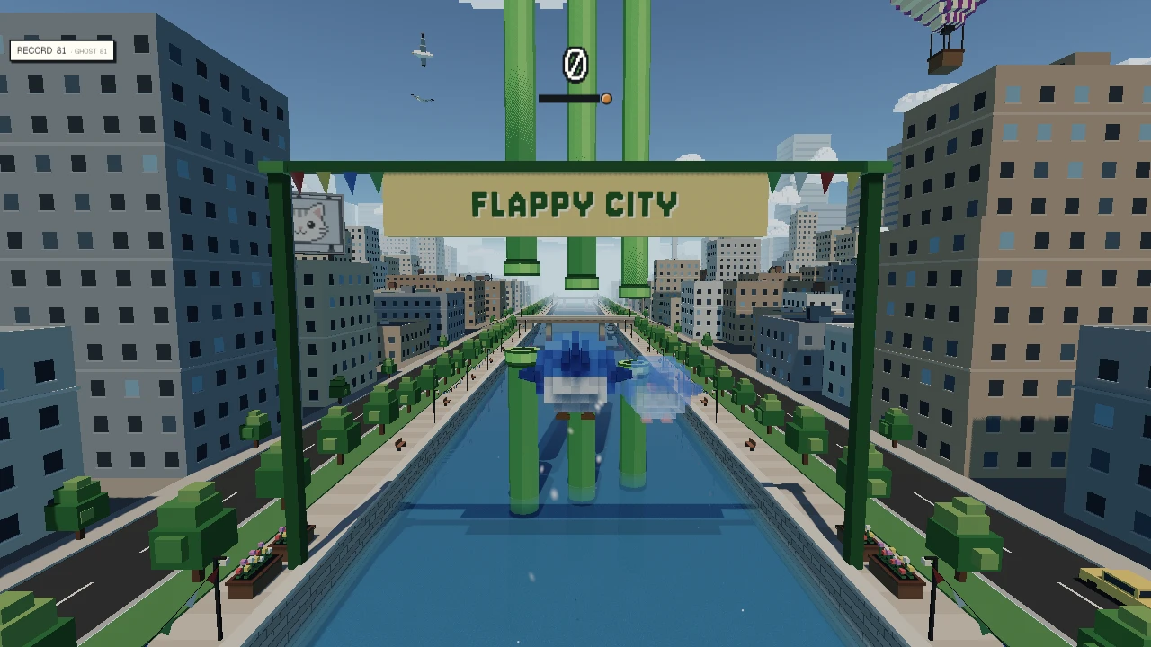 Flappy City: a moment in the game (2 of 2)