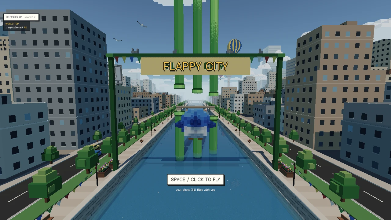 Flappy City: a moment in the game (2 of 2)