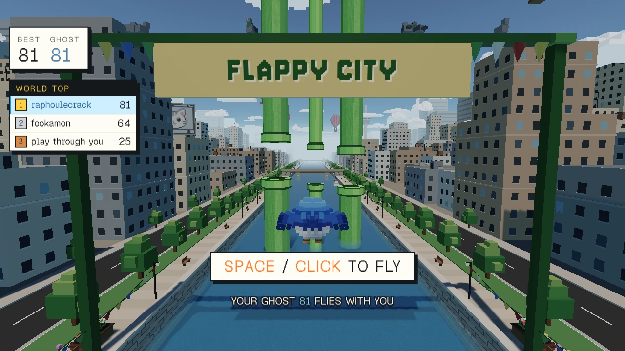 Flappy City: a moment in the game (2 of 2)