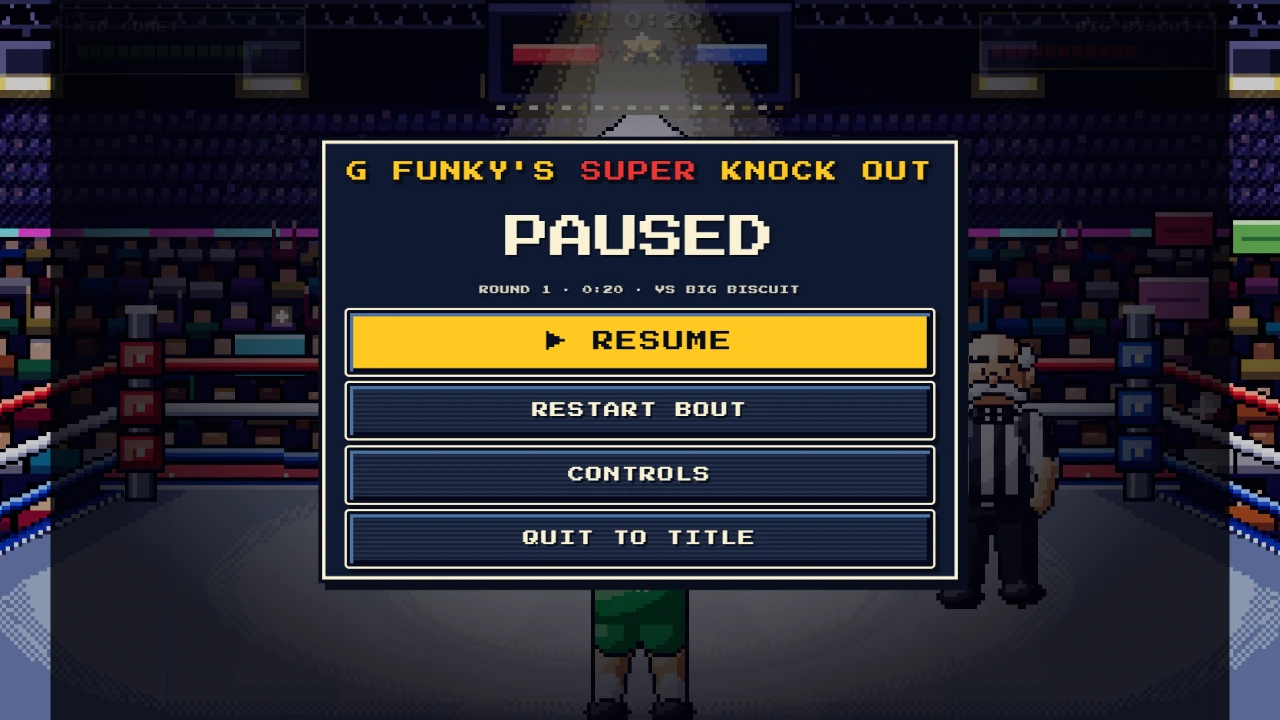 G Funky's Super Knock Out: a moment in the game (3 of 3)