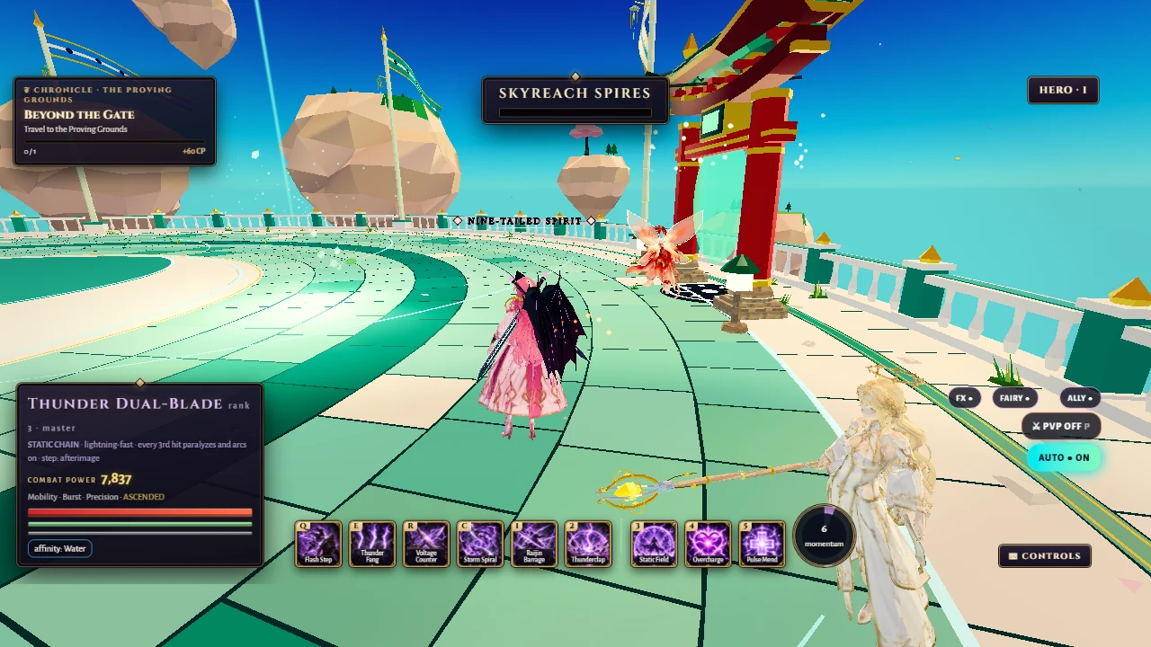 Elemental Blades: Arena of Ascension: a moment in the game (1 of 2)