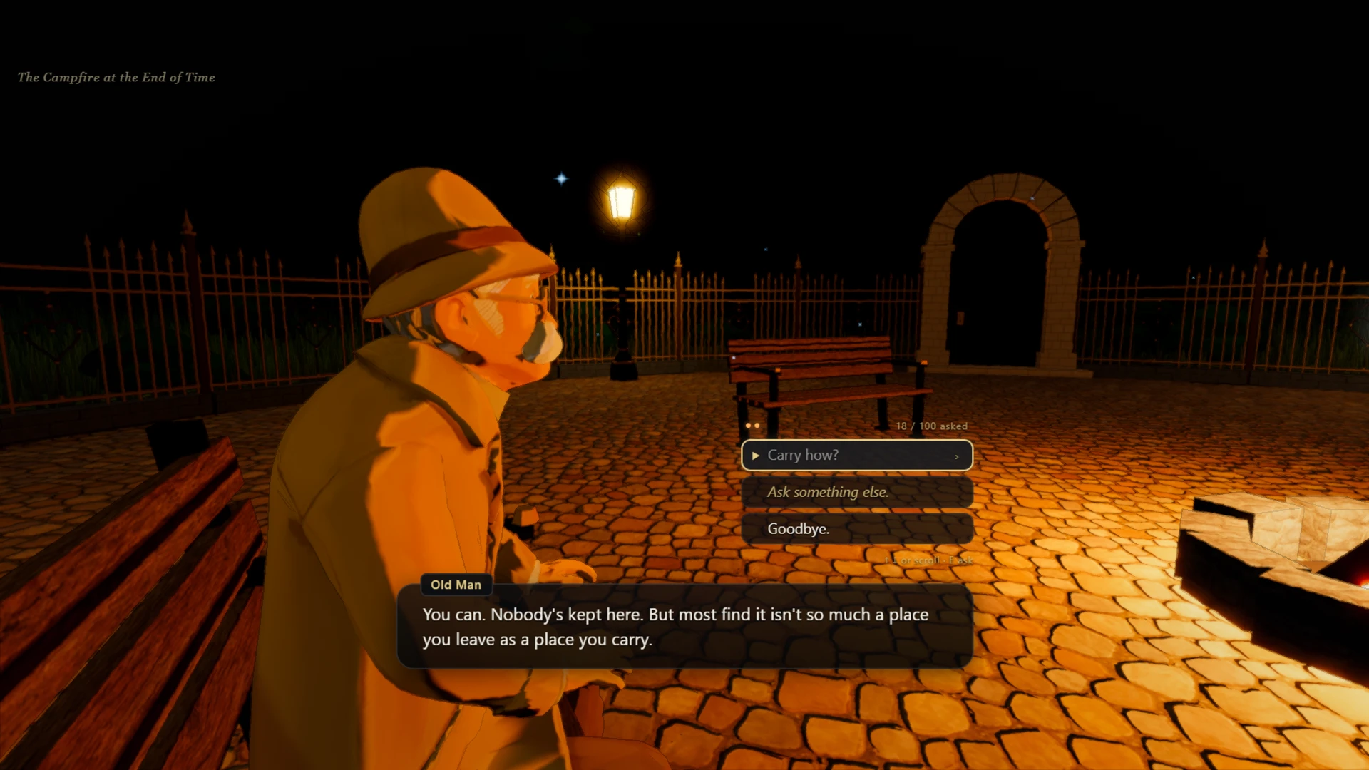 The Campfire at the End of Time: a moment in the game (3 of 4)