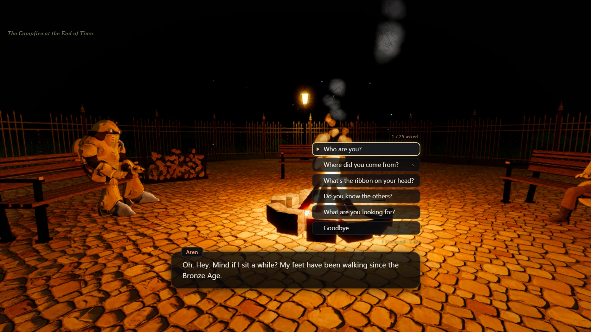 The Campfire at the End of Time: a moment in the game (1 of 6)