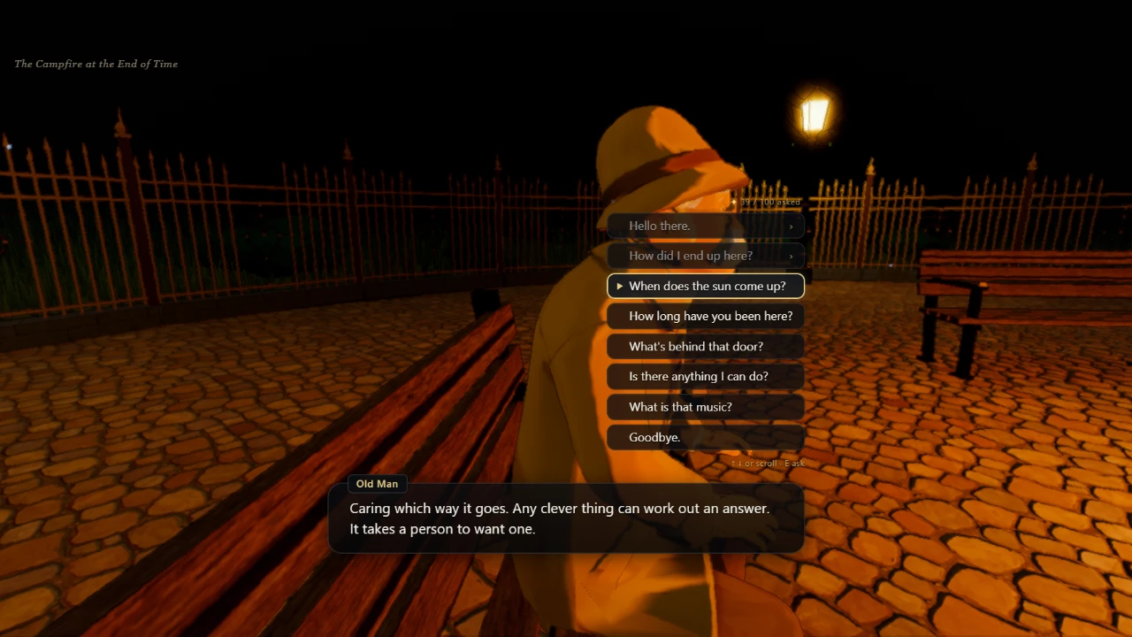 The Campfire at the End of Time: a moment in the game (2 of 4)
