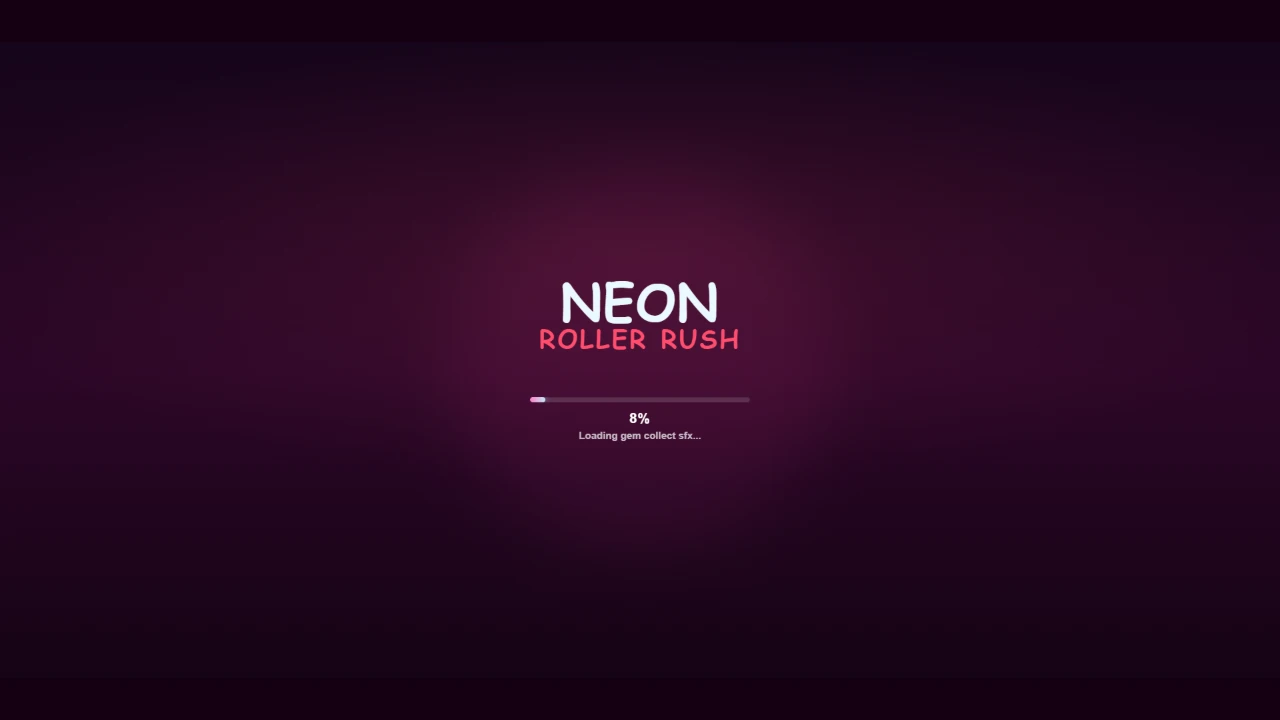 Neon Roller Rush: a moment in the game (2 of 4)