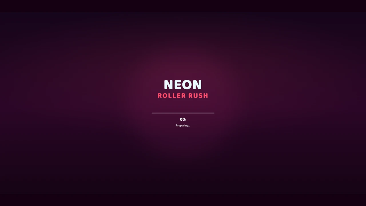 Neon Roller Rush: a moment in the game (1 of 8)