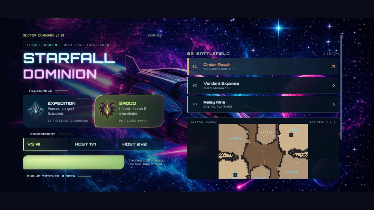 Starfall Dominion: a moment in the game (2 of 2)