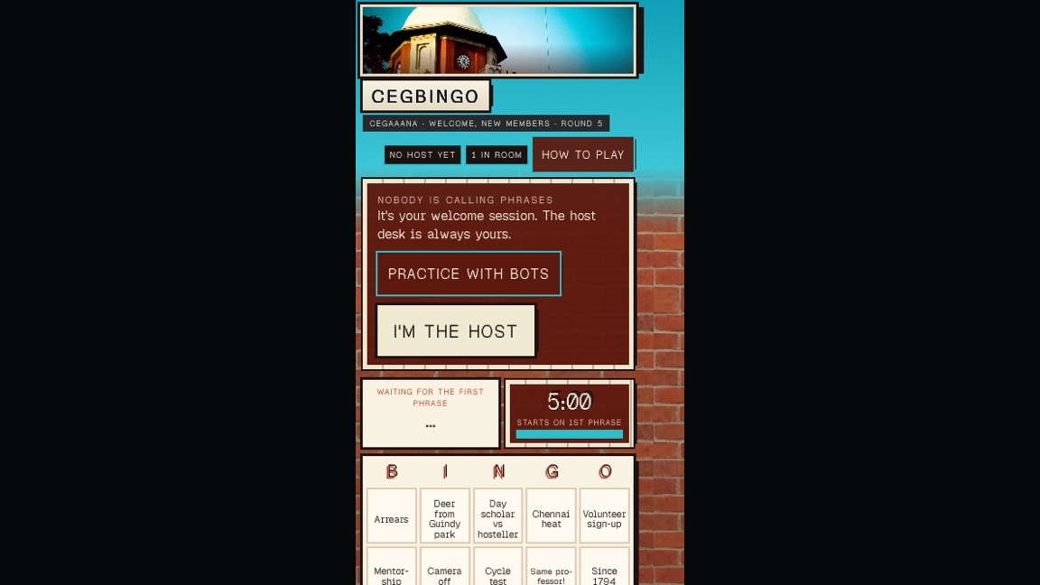 CEGBingo: a moment in the game (4 of 4)